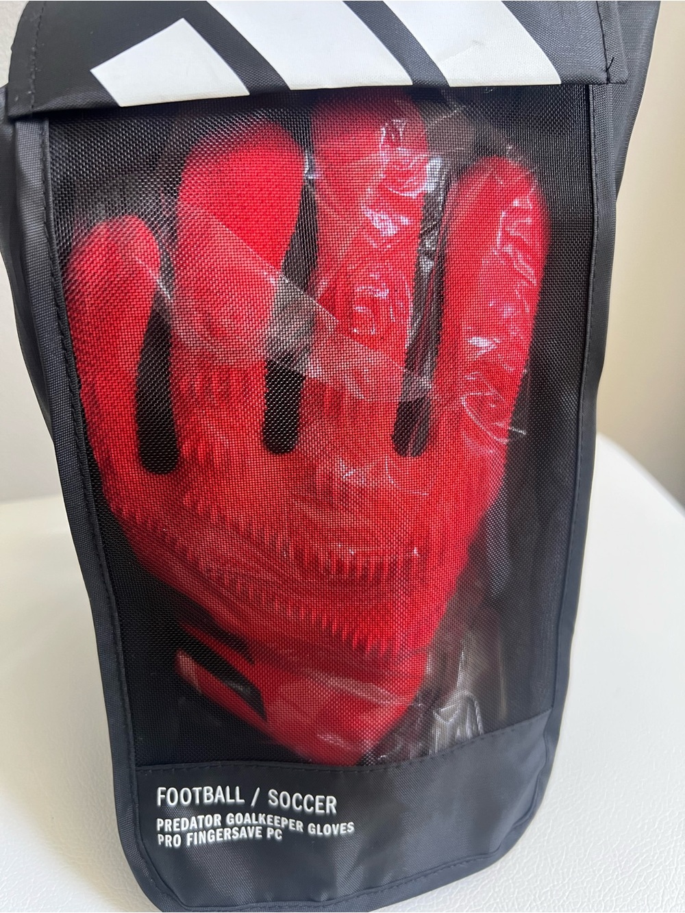 ADIDAS Predator Goalkeeper Gloves - Red Size 8.5 NWT! - Picture 10 of 10